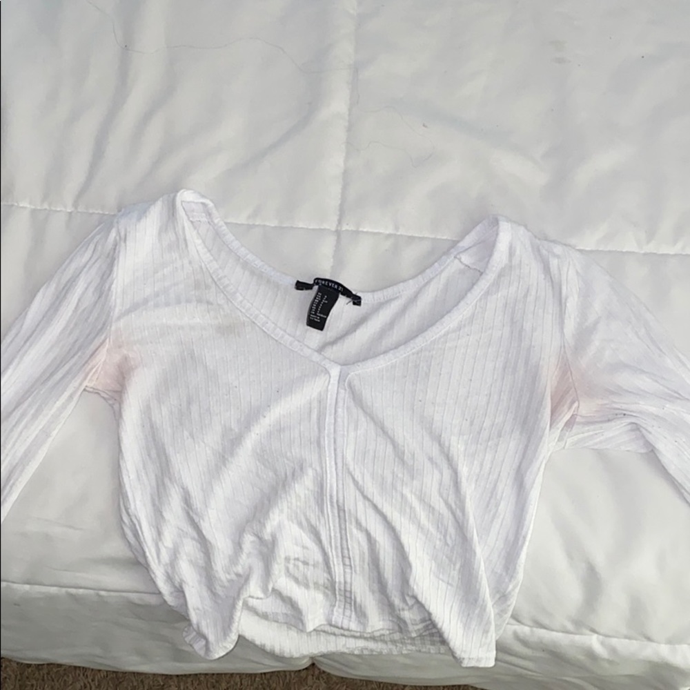 Forever 21 Long sleeve Crop Top